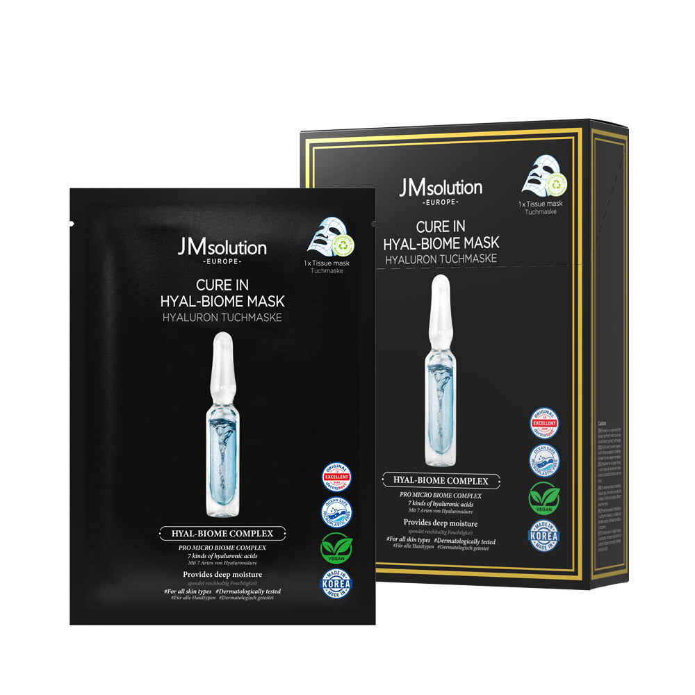 قناع JMSOLUTION Europe لعلاج البشرة بحمض الهيالورونيك 10 قطع