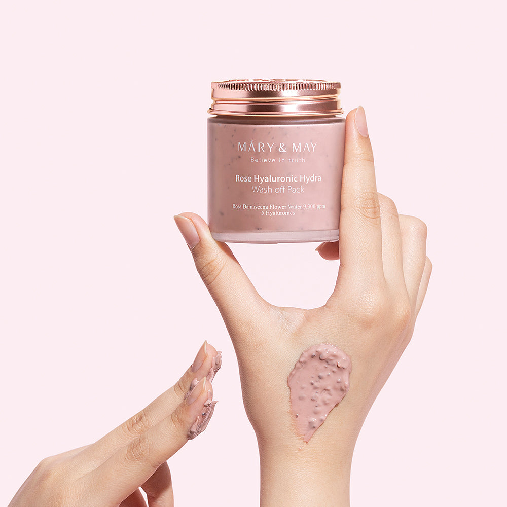 Mary&May Rose Hyaluronic Hydra Masque lavable 125g