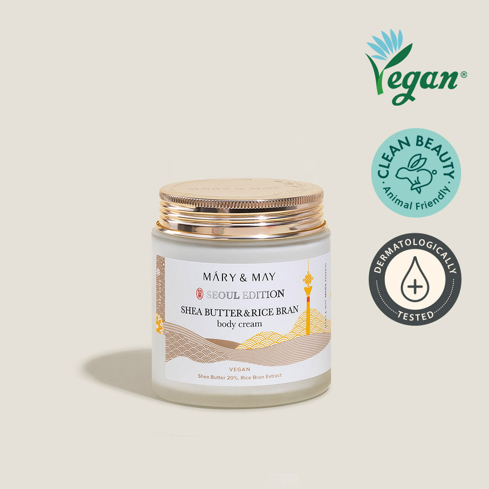 Mary&May [Seoul Edition] Shea Butter & Rice Bran Body Cream 250ml