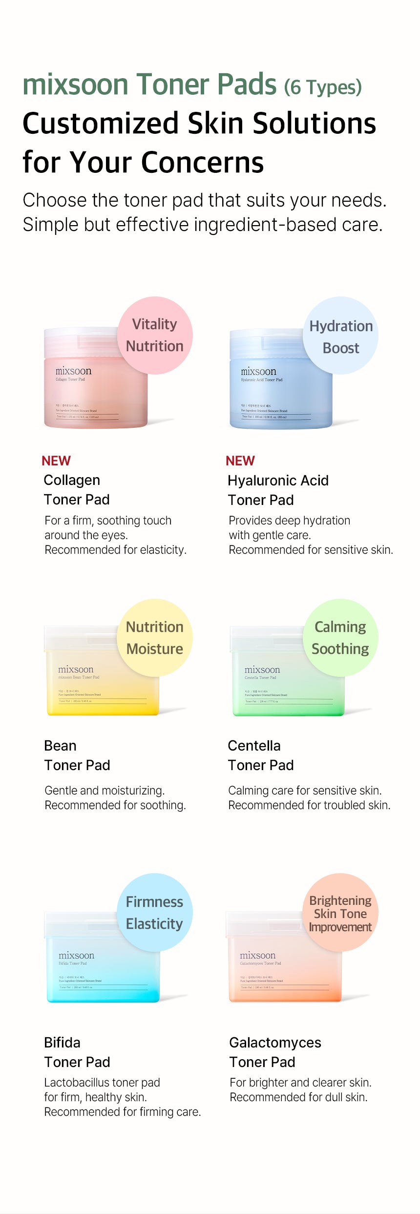 MIXSOON Collagen Toner Pad 110EA