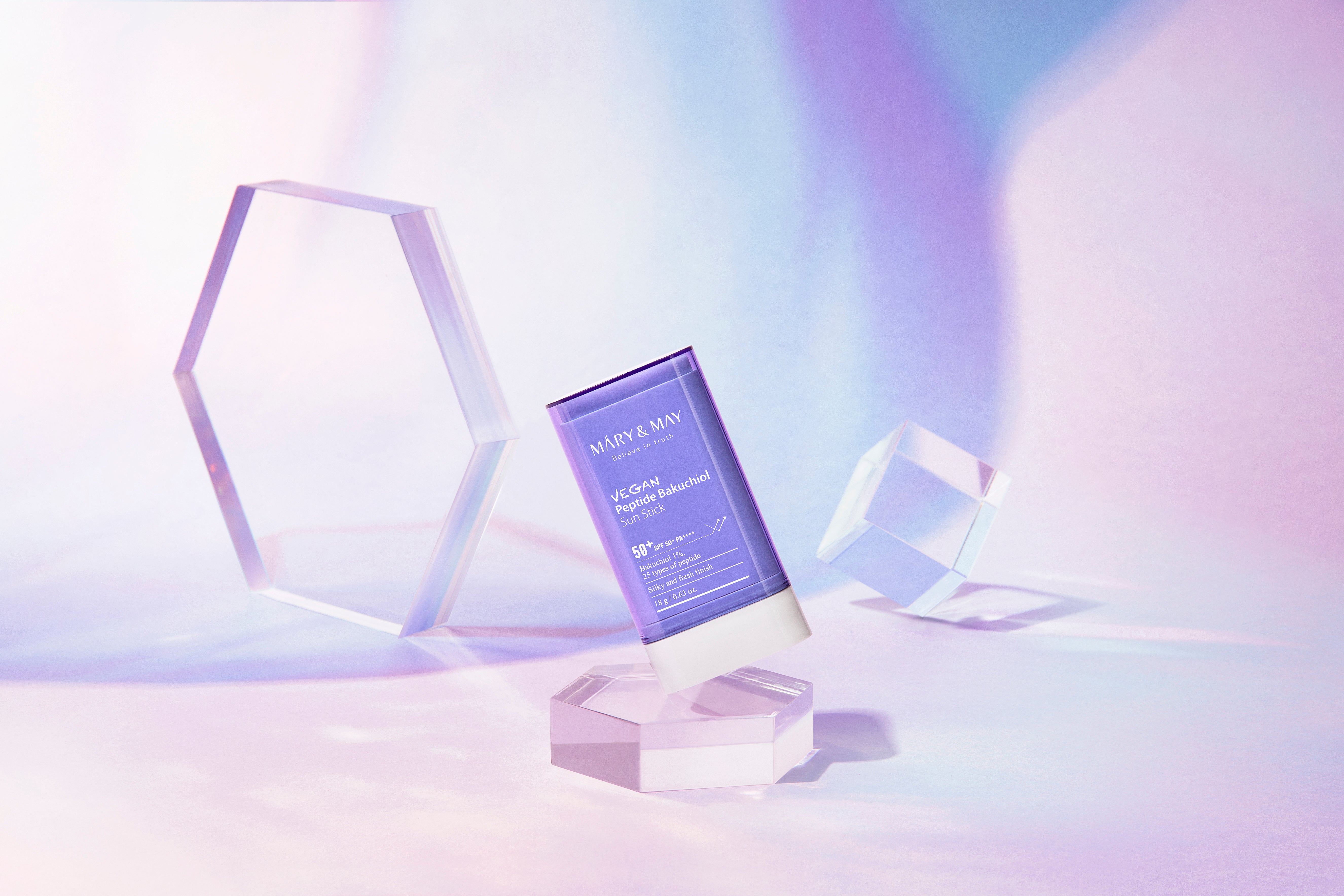 Mary&May Stick Solaire Végan Peptide Bakuchiol SPF50+ PA++++ 18g